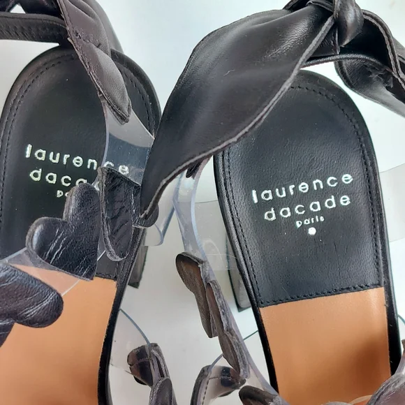 SOLD Laurence Dacade black leather Tamara ankle strap sandals, EU40, NWT, flaw - Picture 12 of 16
